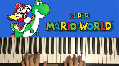 Super Mario World - Athletic Theme (Piano Tutorial Lesson) - YouTube