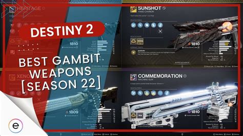 Destiny 2: Best Gambit Weapons [3000+ Hours Experience] - eXputer.com