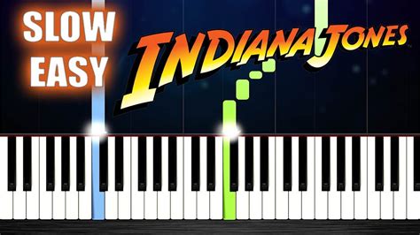 Indiana Jones Theme - SLOW EASY Piano Tutorial - YouTube