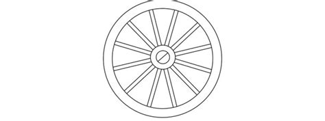 Wagon Wheel Template – Large