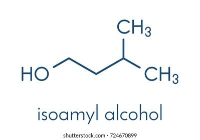 Isoamyl Alcohol Molecule Skeletal Formula Stock Vector (Royalty Free ...