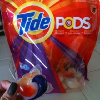 Just bought these Tide PODS. Capsules that include detergent, stain ...