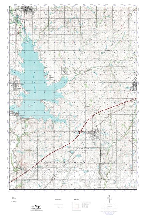 MyTopo Elgin, Oklahoma USGS Quad Topo Map