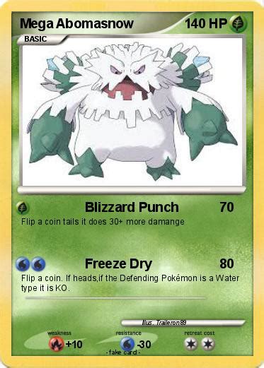 Pokémon Mega Abomasnow - Blizzard Punch - My Pokemon Card