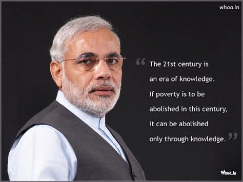 Narendra Modi 15Th Prime Minister Of India With Quotes HD Wallpaper