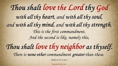 The Two Great Commandments – Love God and People