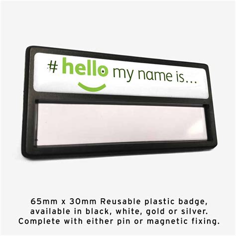 Staff Badges Direct - "Hello My Name is..." Badge: Style G