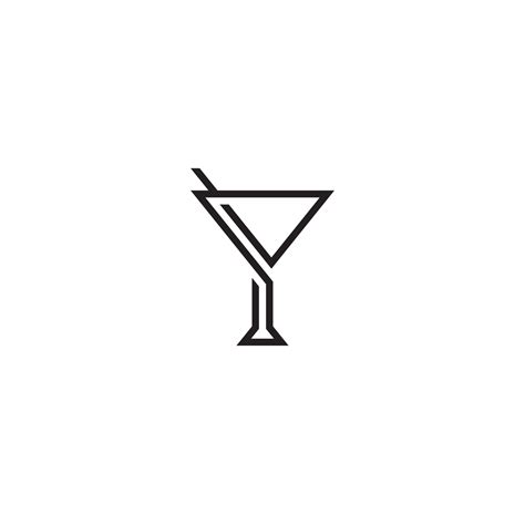 Cocktail Glass logo or icon design 4973637 Vector Art at Vecteezy