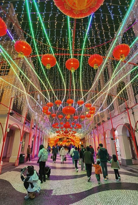 Macau Chinese New Year Ruins of St Paul Dragon Dance Giant Dragons ...