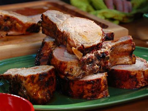 Bobby Flay Recipes: Grilled Rack of Pork with Sherry Vinegar BBQ Sauce