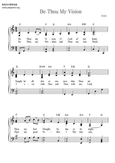 Spiritual-Be Thou My Vision Sheet Music pdf, - Free Score Download ★