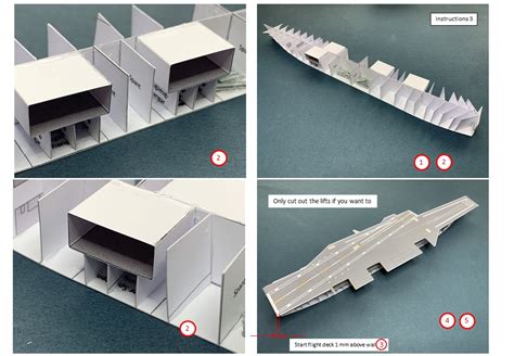 1/1250 Aircraft carrier USS SARATOGA, Paper Model - EcardModels