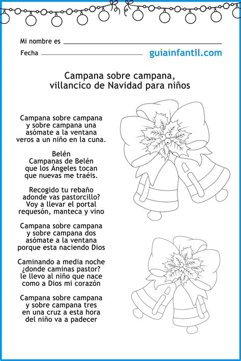 Letra del villancico campana sobre campana – Artofit