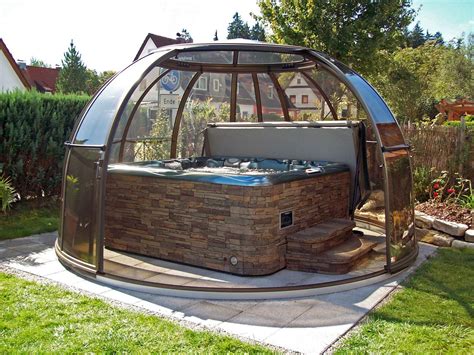 Openable hot tub enclosure ORLANDO by Alukov a.s., member of IPC Team ...