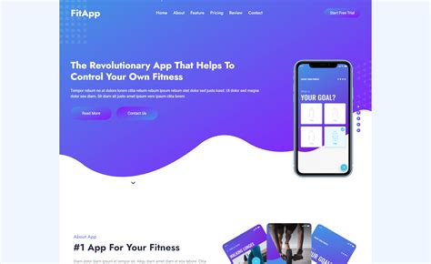 FitApp - Responsive Free Bootsrap5 HTML5 Landing Page Template