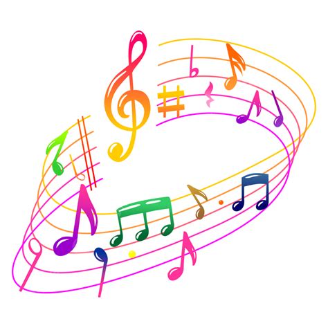 Colorful Music Notes Vector Hd Images, Colorful Music Note Vector ...