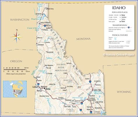 Idaho Montana Border