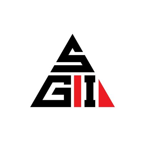 SGI triangle letter logo design with triangle shape. SGI triangle logo ...