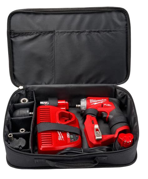 MILWAUKEE Drill Kit, Cordless, 0 in-lb to 300 in-lb, 3/8 in Chuck Size ...