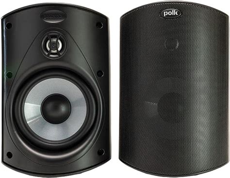 Polk Audio Atrium 4 Outdoor Speakers with Powerful Bass (Pair, Black ...