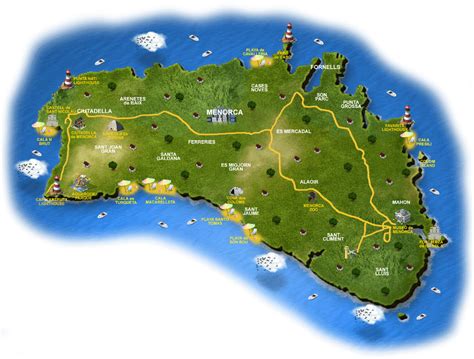 Map of Minorca