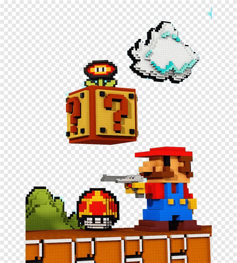 Super Mario Bros. Duck Hunt Pixel art, Pixilated Super Mario, 3D, 8bit ...