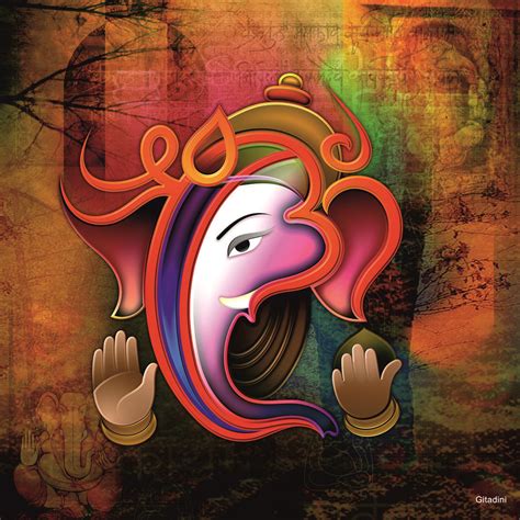 Canvas Wall Art – Ganesh Collage - Gitadini | Ganesha painting, Ganesha ...