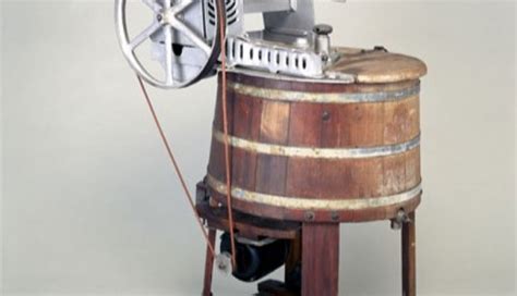 Who invented the first washing machine?