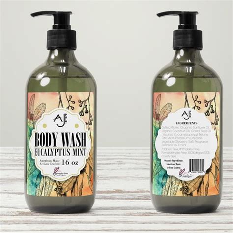 Create a label for natural body wash | Product label contest