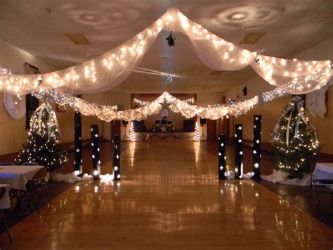 Streamer with lights | Dance decorations, Christmas dance, School dance ...