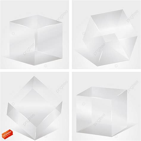 3d Cube Abstract Vector PNG Images, Glass Cubes 3d Abstract Art ...