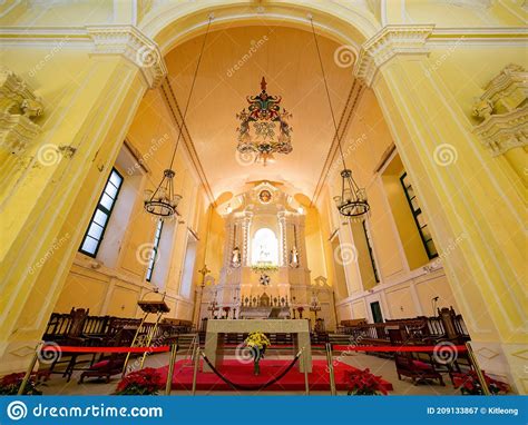 Interior View of the Beauty of St. Dominic`s Church, Macau Editorial ...