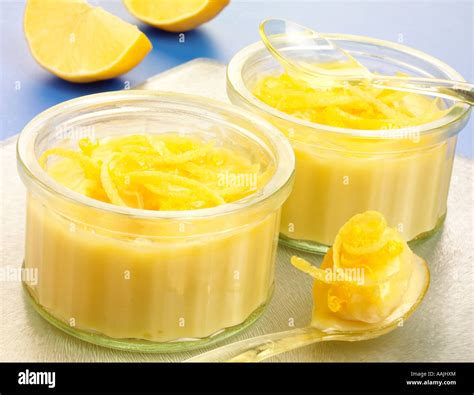 LEMON POSSET DESSERT Stock Photo - Alamy