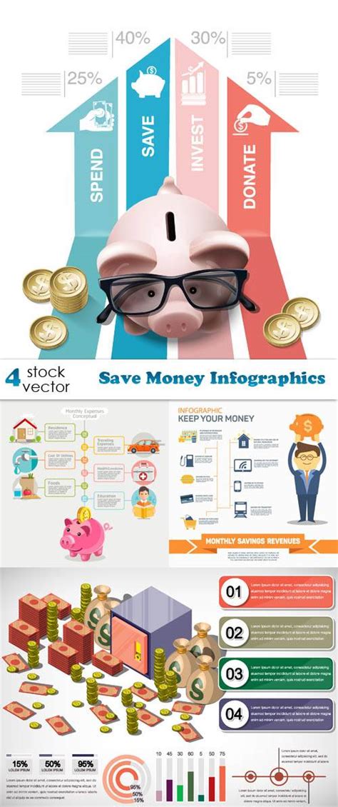 Vectors - Save Money Infographics / AvaxHome