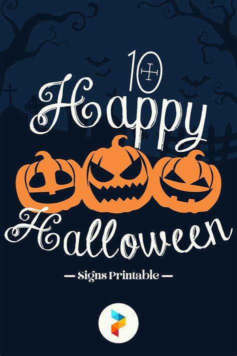 Printable Happy Halloween Signs