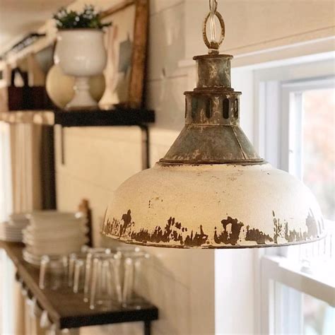 Farmhouse pendant light for the kitchen antique farmhouse rustic light ...