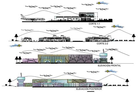 Airport Terminal Design - Cadbull