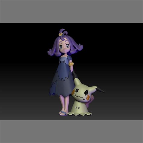 STL file Pokemon Alola Elite Four Acerola 🐉・Model to download and 3D ...