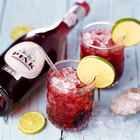 A delicious Pink version of the traditional Caipirinha cocktail with ...