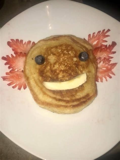 Axolotl Face Pancake | Cute Food for Breakfast