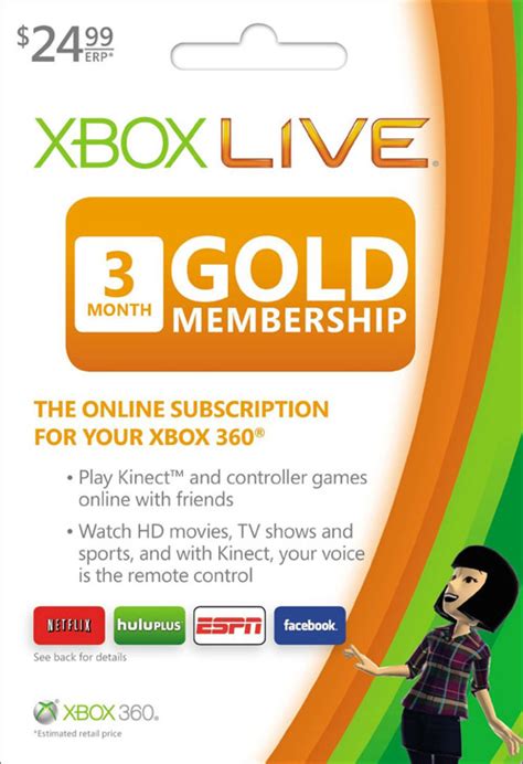 Buy Xbox 360 Xbox 360 Live 3 Month Gold Subscription Card | eStarland.com