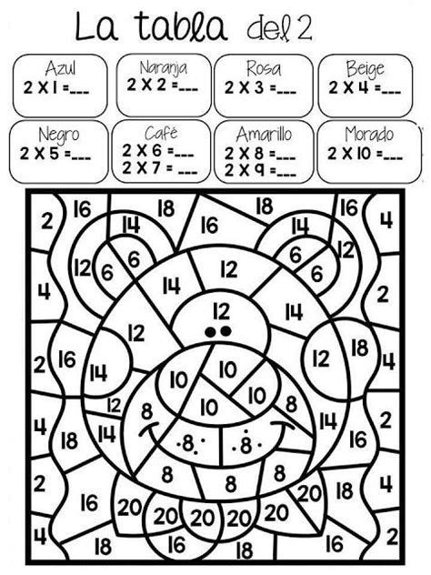 Hojas Para Repasar Las Tablas De Multiplicar (5