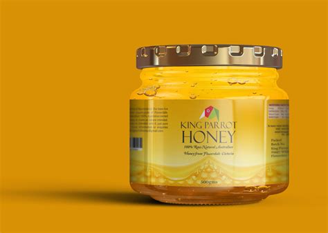 Premium Honey Jar Label Mockup