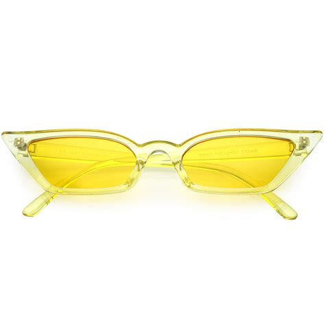 sunglass.la - Women's Translucent Thin Extreme Cat Eye Sunglasses ...