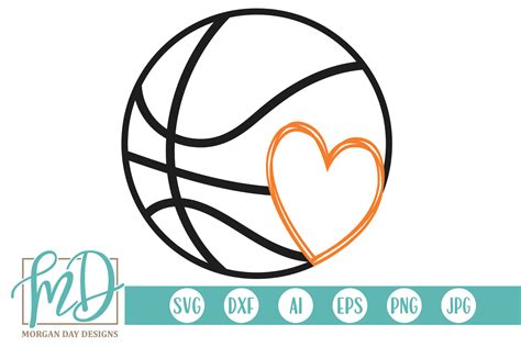 Basketball SVG By Morgan Day Designs | TheHungryJPEG