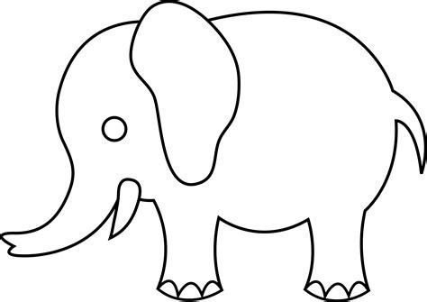 Free Outline Of An Elephant, Download Free Outline Of An Elephant png ...