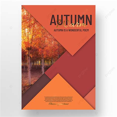 Color Matching Autumn Photography Book Cover Design Template Download ...