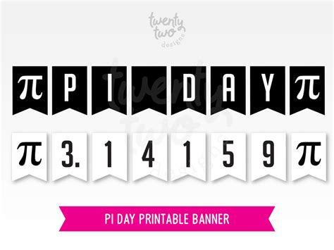 Pi Day Printable Banner, Math Classroom Decoration - Etsy