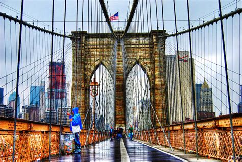 Brooklyn Bridge Walkway by Randy Aveille