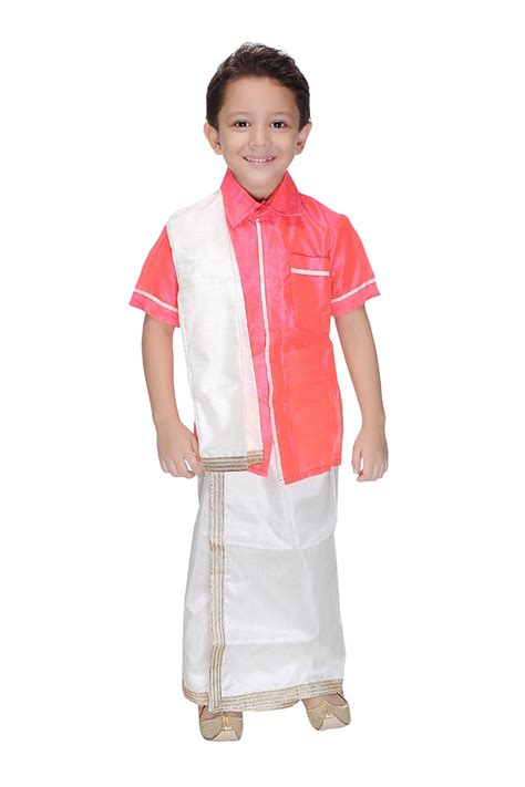 Buy Smuktar garments South Indian Costume For Kids (2 to 3 Years) pink ...